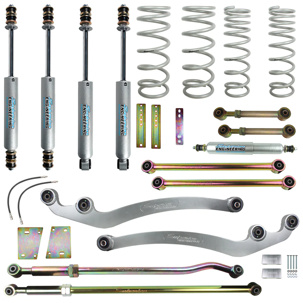 Toyota LandCruiser 105 Series [04/1998 - 10/2007] Wagon Petrol 4.5ltr Superior Engineering 6 Inch (150mm) Lift Kit Suitable For Toyota LandCruiser 105 Series - SUP-105-KIT-6INCH
