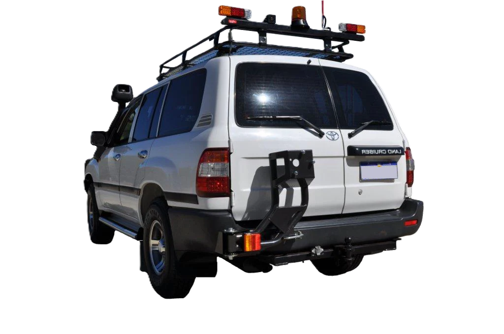 Toyota Landcruiser 105 Series (1990-2007) LHS Outback Accessories Single Wheel Carrier