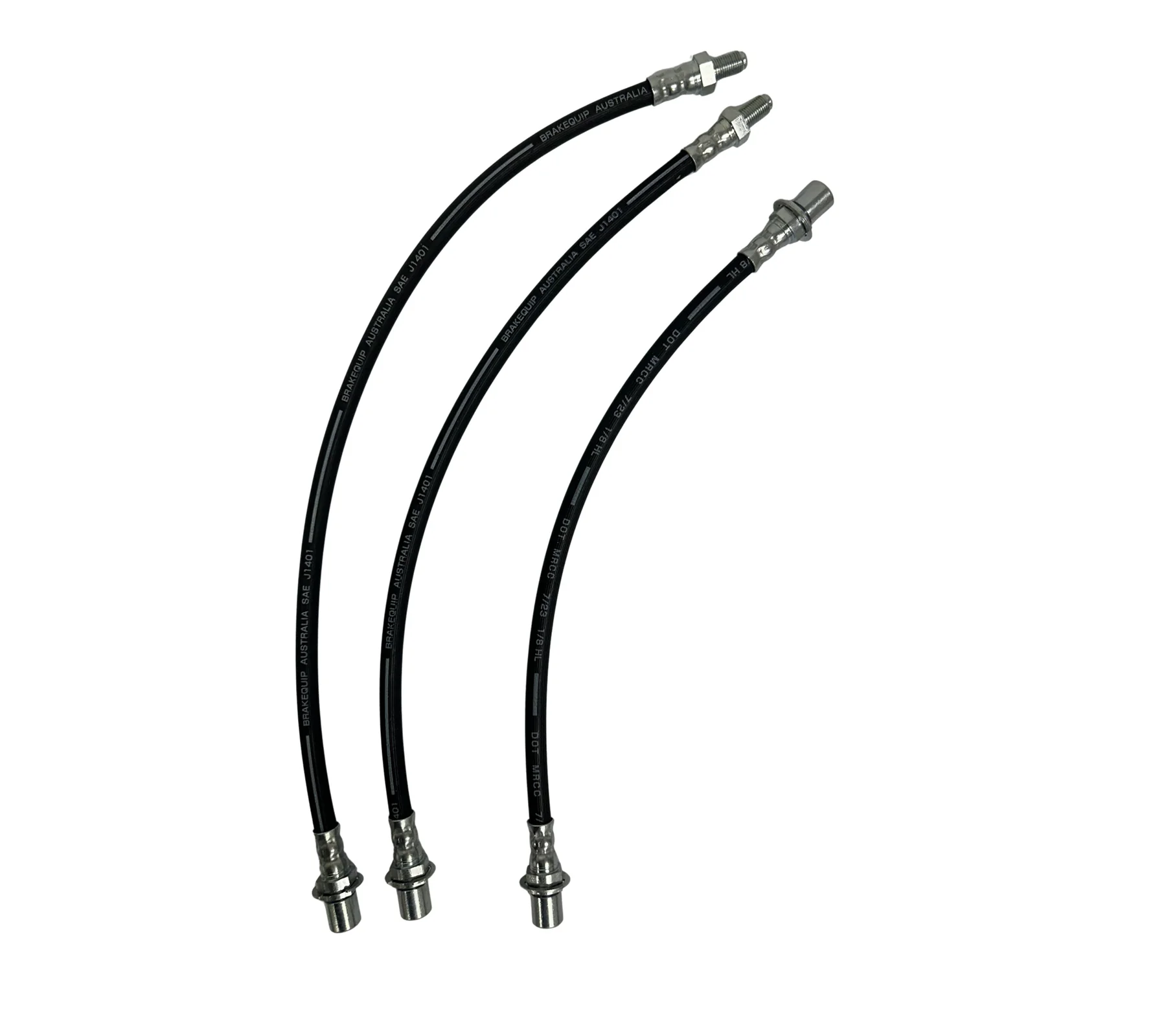 Toyota Landcruiser (1990-08/1991) 80 Series 03/1990-08/1991 Tough Dog Extended Brake Hose Kit Rubber - 80 Series Landcruiser with ABS