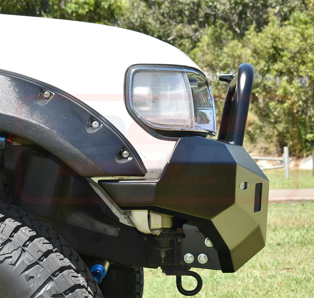Toyota Landcruiser (1990-1998) 80 Series Ambush Single Hoop Bullbar - Image 4