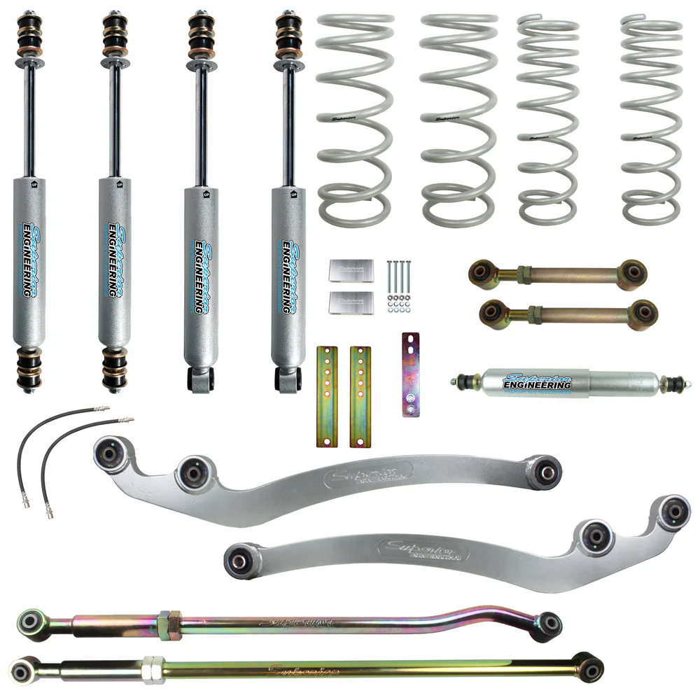 Toyota LandCruiser 80 Series (1990-1998) Wagon Petrol 4.0 & 4.5ltr Superior Engineering 3 Inch (75mm) Lift Kit Suitable For Toyota LandCruiser 80 Series - SUP-80-KIT-3INCH