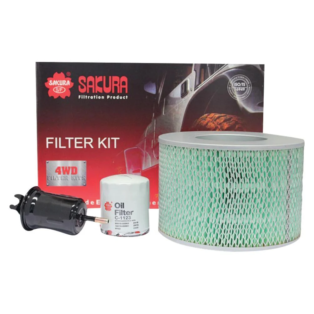 Toyota LandCruiser (1999-2025) Sakura Filter Kit Oil Air Fuel Toyota Landcruiser FZJ78 FZJ79