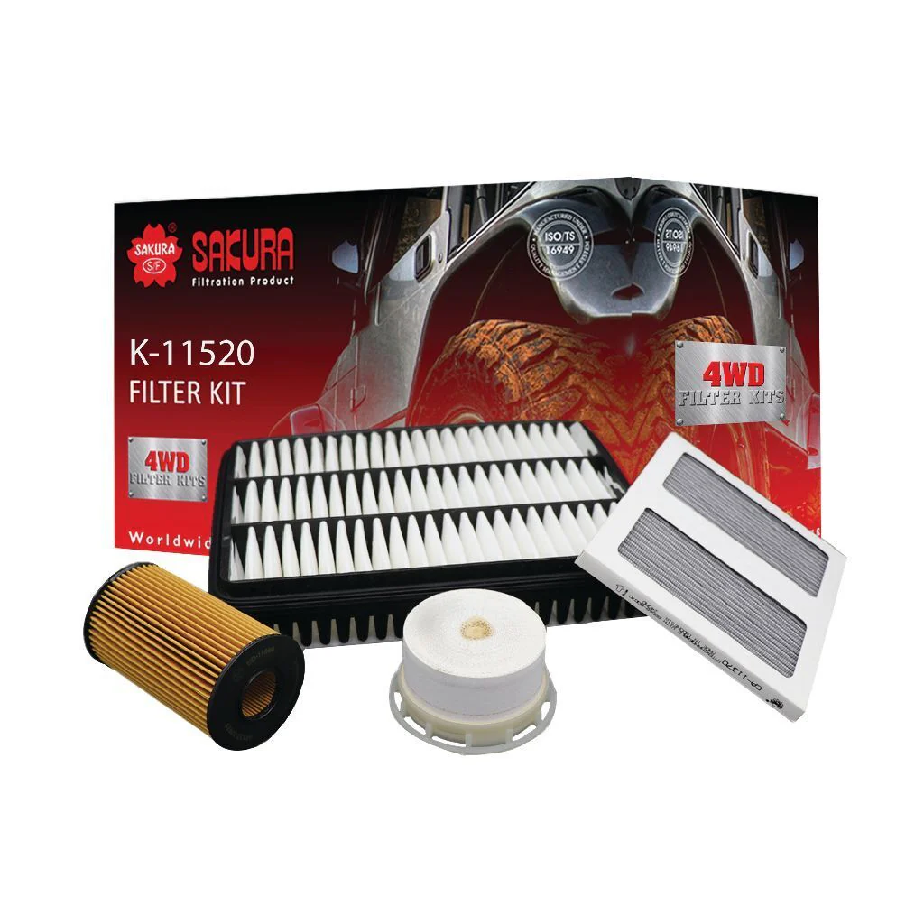 Toyota LandCruiser (1999-2025) Sakura Filter Kit Oil Air Fuel Toyota Landcruiser VDJ V8