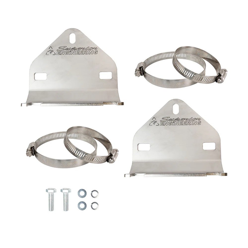 Toyota LandCruiser 200 Series (11/2007-11/2021)  Wagon Petrol 4.7ltr V8 Superior Engineering Superior Stainless Steel 2.0/2.5 Shock Reservoir Mount Suitable For Toyota LandCruiser 76/78/79/200 Series Rear - RESM-B-LCR17-C