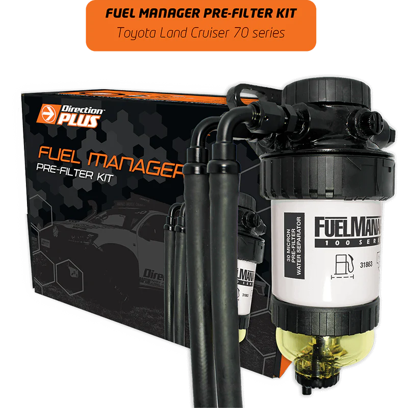 Toyota Landcruiser 70 Series (2012-2017) TURBO DIESEL PRE-FILTER KIT - Driver Side Mount - Image 2