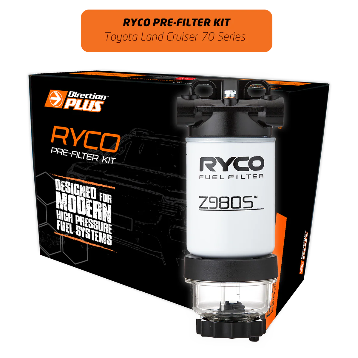Toyota Landcruiser 70 Series (2012-2023) 2.8 TURBO DIESEL RYCO PRE-FILTER KIT - Image 2