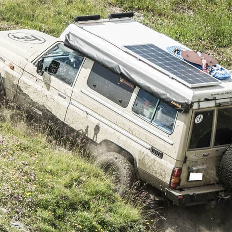 Toyota Landcruiser 75 & 78 series - Emu Wing (REAR/SIDE) Window Vehicle Access - Aluminium - Image 2