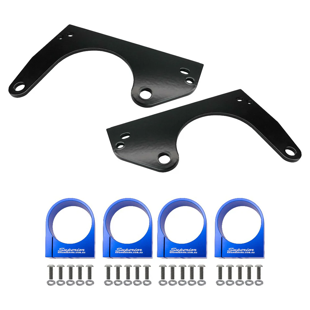 Toyota LandCruiser 76 Series (02/2007-10/2016) Wagon Diesel 4.5ltr TD V8 Superior Engineering Superior Billet Series 6061-T6 Alloy 2.0 Finned Shock Reservoir Mount Suitable For Toyota LandCruiser 76/78/79 Series Front - RESM-B-LCR24-A-XXX