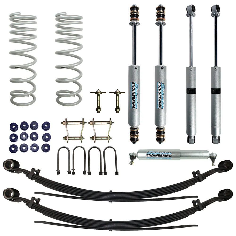 Toyota LandCruiser 78 Series [10/2022 - current] Troopy Diesel 2.8ltr TD Superior Engineering 2 Inch (50mm) Lift Kit Suitable For Toyota LandCruiser 78 Series 2023 on 2.8lt 4cyl - SUP-78G3-4-KIT-2INCH