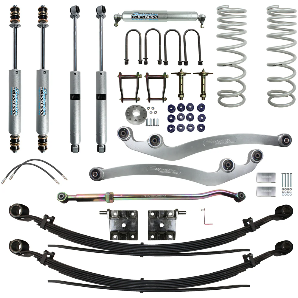Toyota LandCruiser 79 Series [09/1999 - 03/2007] Ute Diesel 4.2ltr TD Superior Engineering 4 Inch (100mm) Lift Kit Suitable For Toyota LandCruiser 79 Series 4.2lt 6cyl - SUP-79G1-6-KIT-4INCH