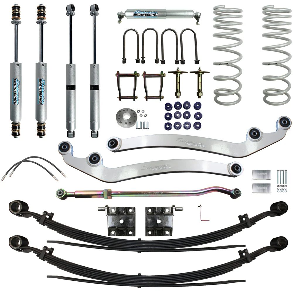 Toyota LandCruiser 79 Series [10/2022 - current] Dual Cab Ute All 4.5ltr TD V8 Superior Engineering 5 Inch (125mm) Lift Kit Suitable For Toyota LandCruiser 79 Series Dual Cab 8/2016 on 4.5lt V8 - SUP-79G2-DC-8-KIT-5INCH