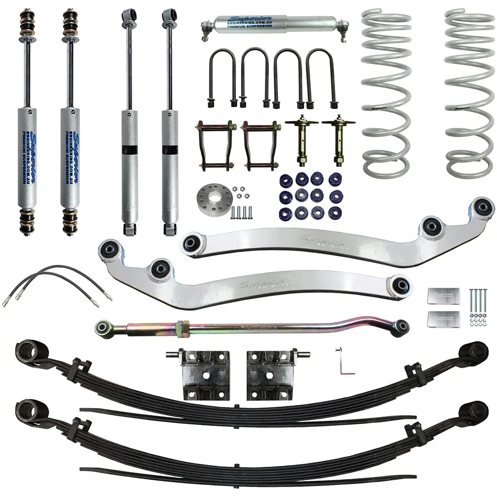 Toyota LandCruiser 79 Series [11/2016 - 09/2022] Dual Cab Ute Diesel 4.5ltr TD V8 Superior Engineering 4 Inch (100mm) Lift Kit Suitable For Toyota LandCruiser 79 Series Dual Cab 8/2016 on 4.5lt V8 - SUP-79G2-DC-8-KIT-4INCH
