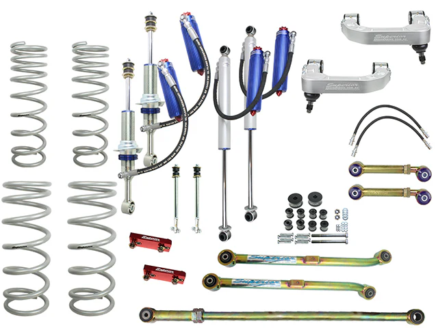 Toyota LandCruiser Prado 150 (2021-2024) Wagon All All Superior Engineering Superior Remote Reservoir 2.0 4 Inch (100mm) Lift Kit Suitable For Toyota Prado 150 Series 2021 on (Kit) - SUP-RR-PRD150214