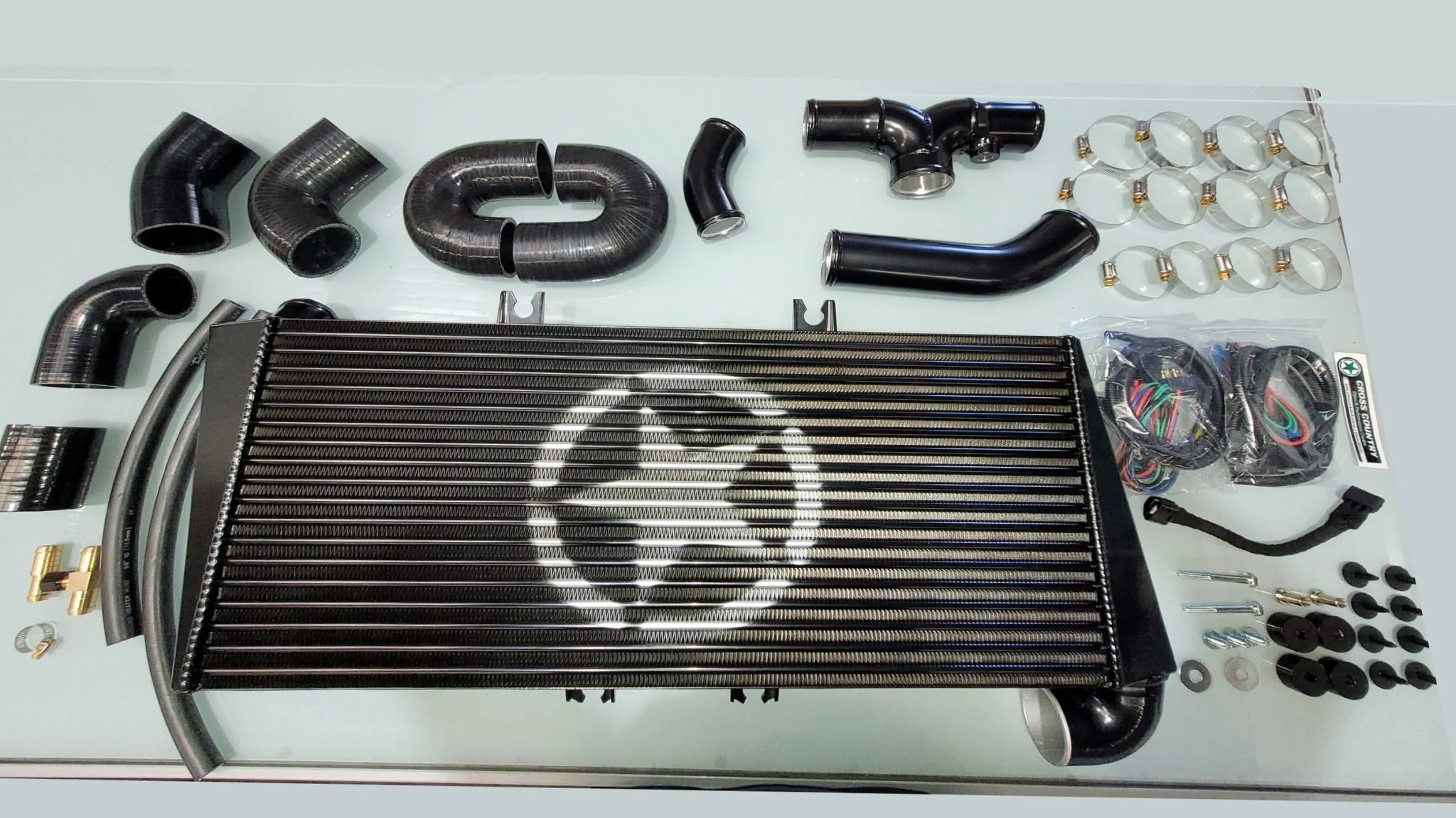Toyota Landcruiser VDJ76 / VDJ78 / VDJ79 Series CROSS COUNTRY 4x4 ULTIMATE TWIN FAN Top-Mount Intercooler Kit V3 - Image 3