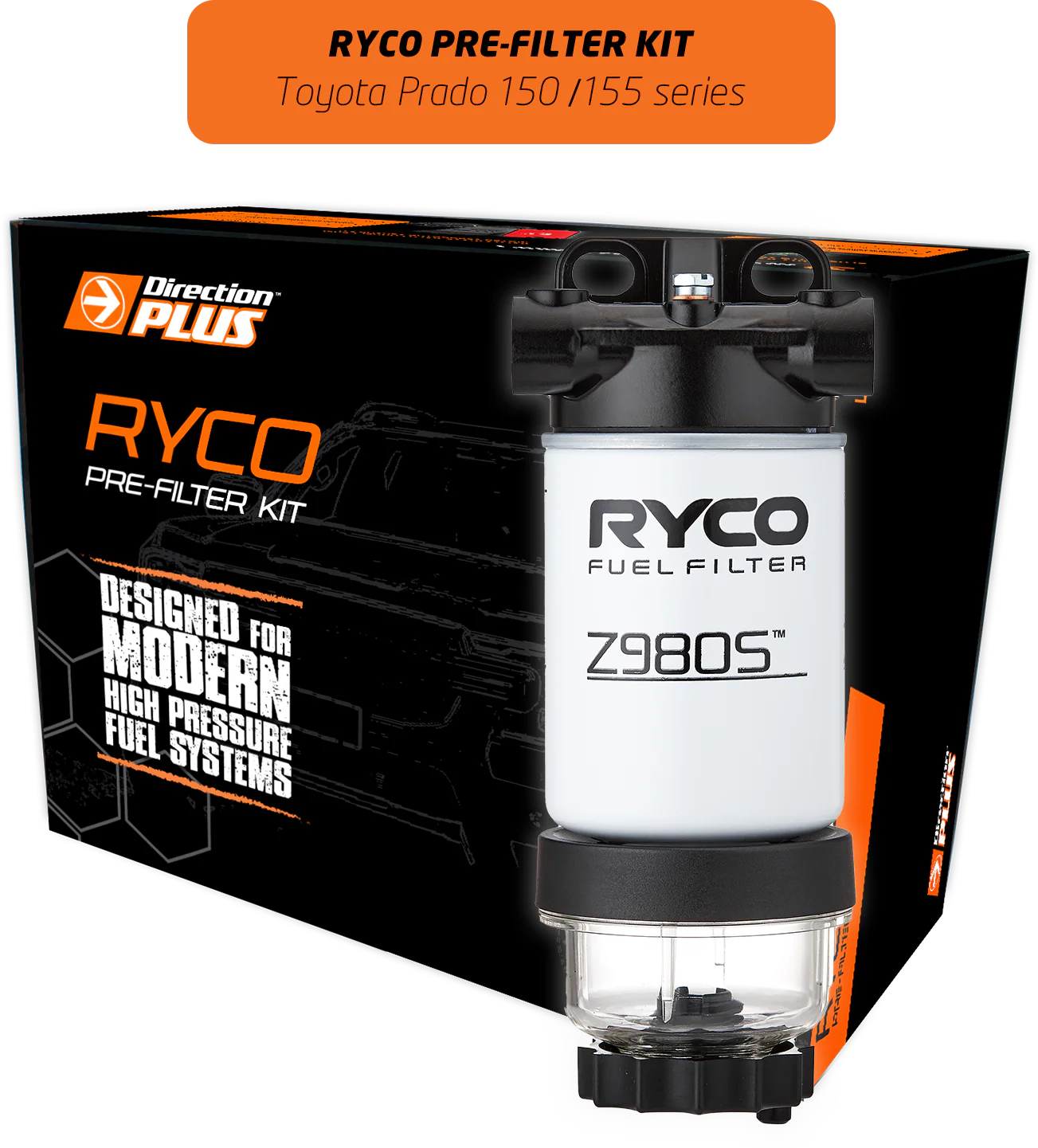 Toyota Prado (2009 - 2015) 3.0 150 SERIES TURBO DIESEL RYCO PRE-FILTER KIT