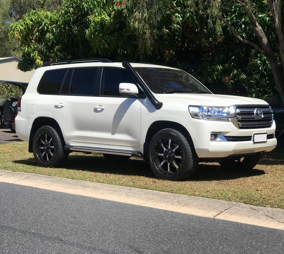 Toyota Landcruiser (2007-2021) 200 Series LandCruiser TWIN 4" Stainless Steel Snorkel Kit - Meredith Metalworks - Image 2