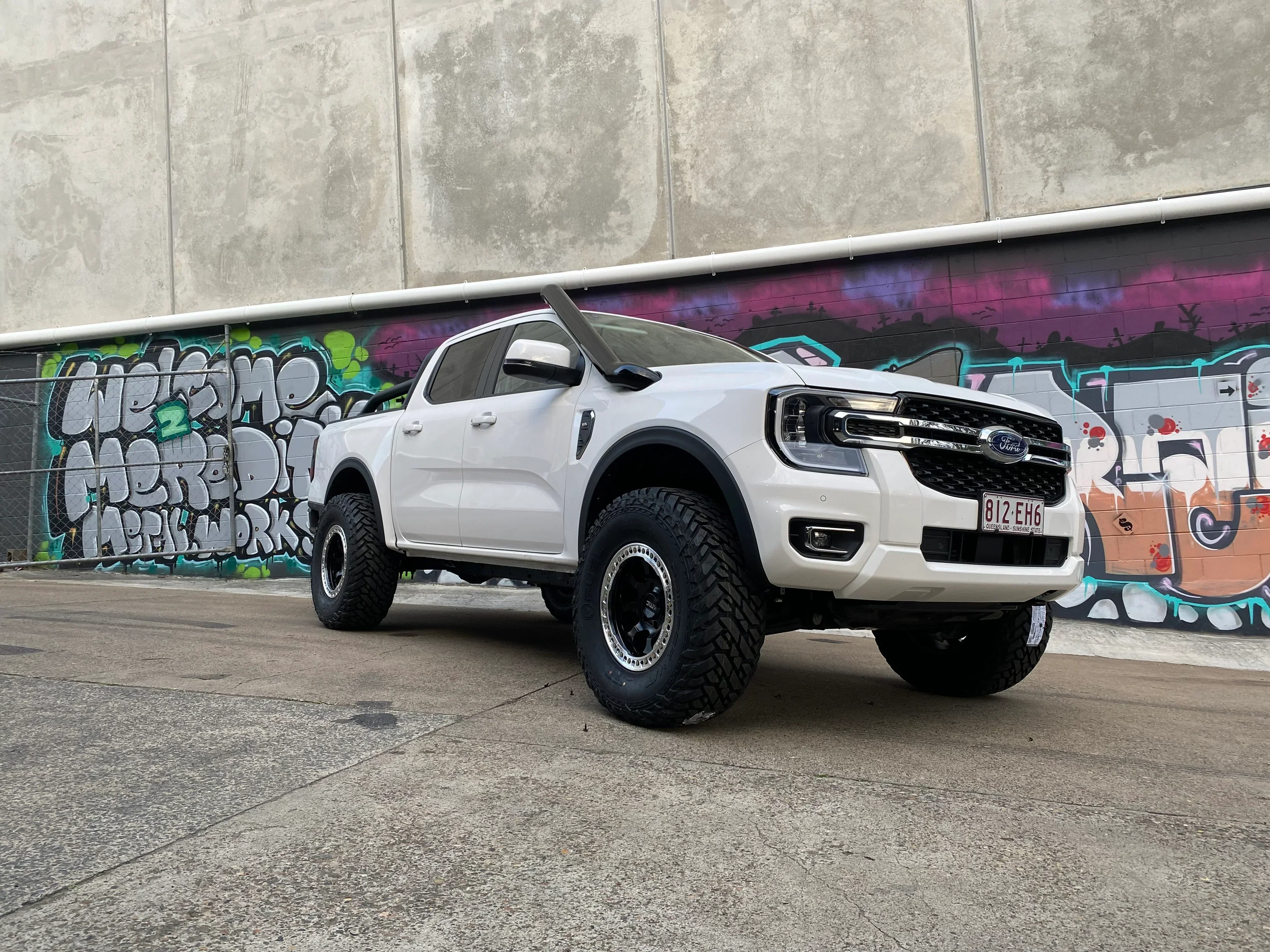 Ford Ranger (2022-2025)  Next Gen RANGER Twin 4" Stainless Steel Snorkel Kit - Meredith Metalworks