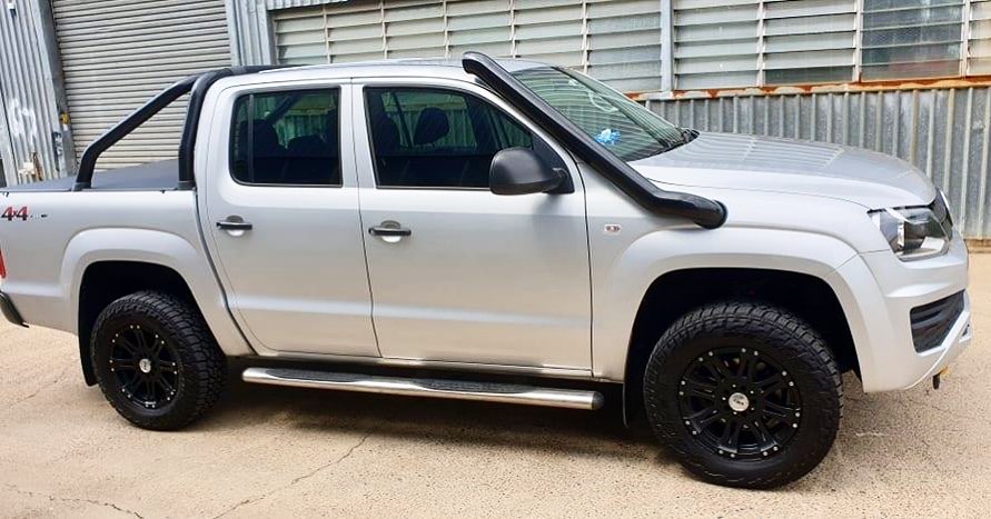 Volkswagen Amarok (2010-2021) TWIN 4” Stainless Steel Snorkel Kit - Meredith Metalworks - Image 2