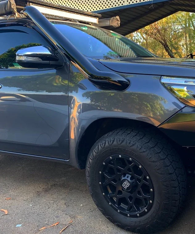 Toyota Fortuner (2015-2025) TWIN 4" Stainless Steel Snorkel Kit - Meredith Mewtalwork