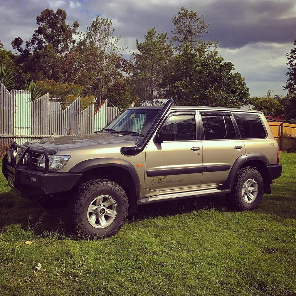 Nissan Patrol (1997-2016) TWIN GU Patrol (Y61) 4" Stainless Steel Snorkel Kit - Meredith Metalworks - Image 2
