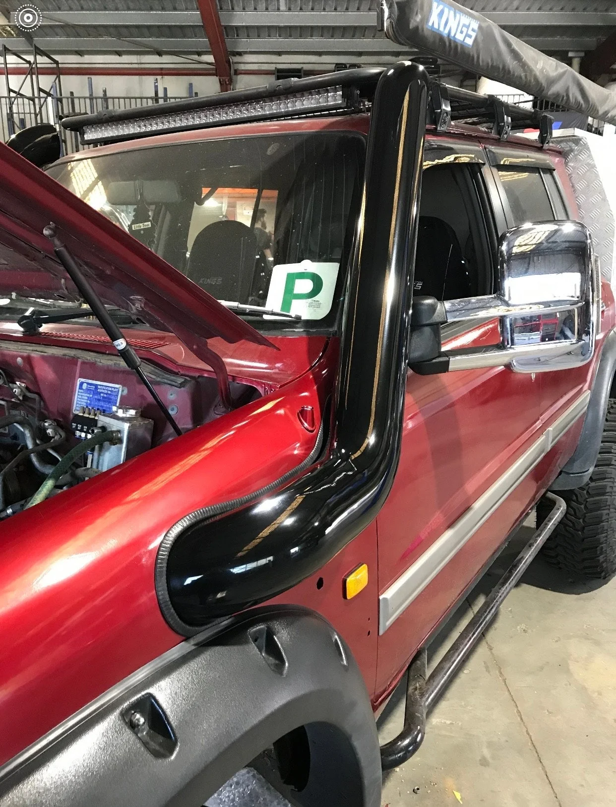 Nissan Patrol (1997-2016) TWIN GU Patrol (Y61) 5" Stainless Steel Snorkel Kit - Meredith Metalworks