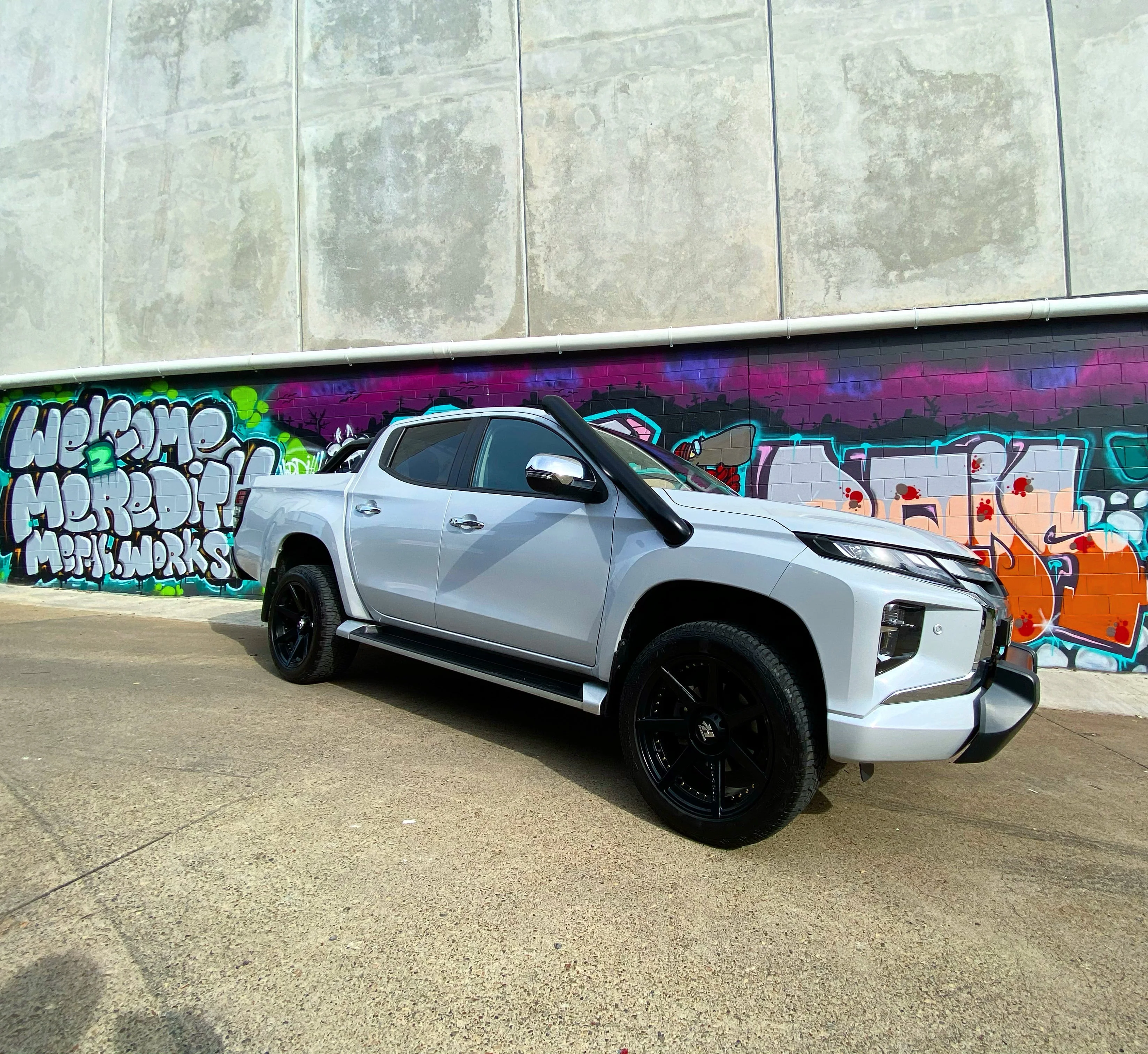 Mitsubishi Tirton (2019-2022) MQ MR TWIN MR Triton 4" Stainless Steel Snorkel Kit - Meredith Metalworks