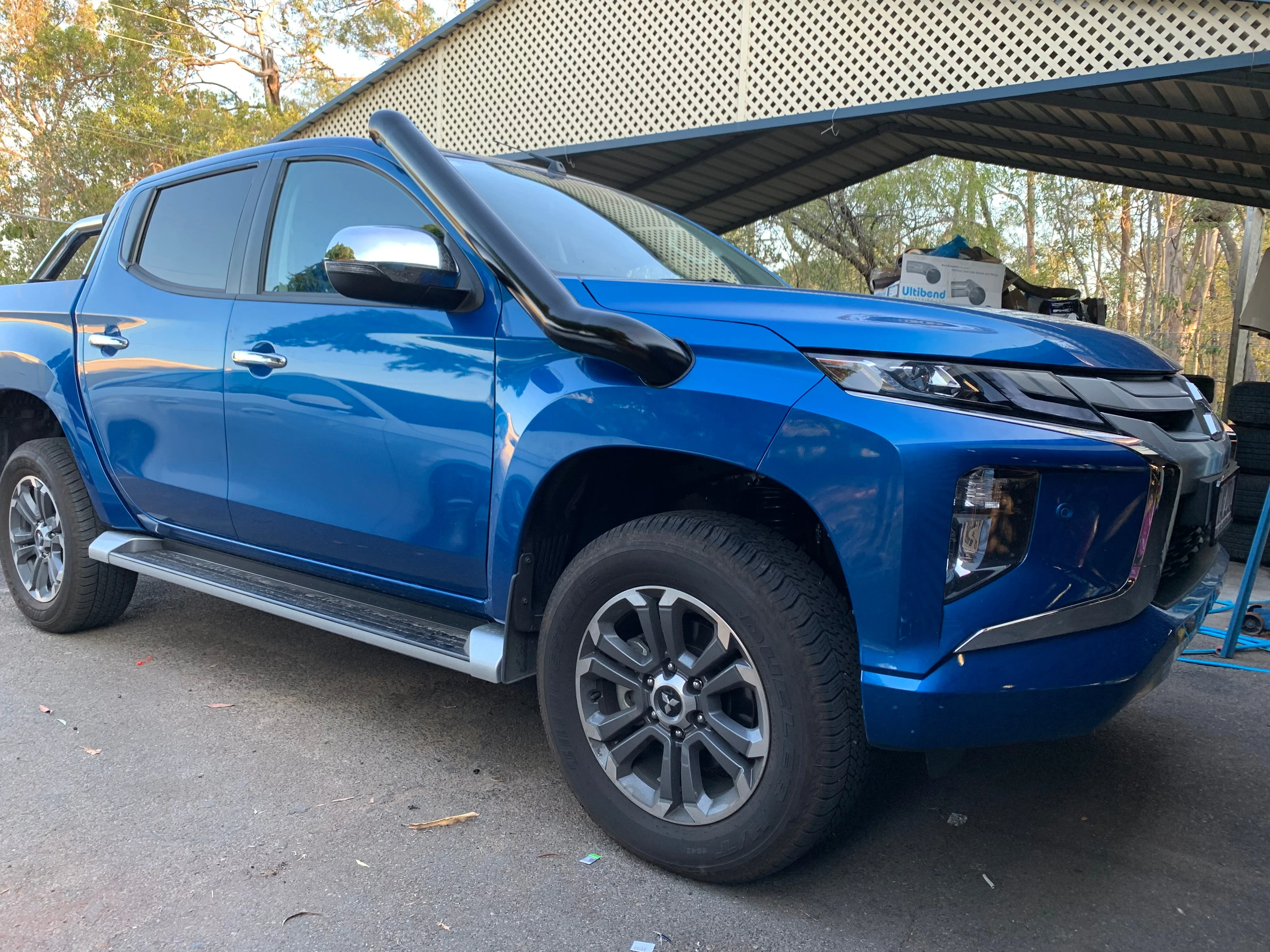 Mitsubishi Tirton (2019-2022) MQ MR TWIN MR Triton 4" Stainless Steel Snorkel Kit - Meredith Metalworks - Image 2