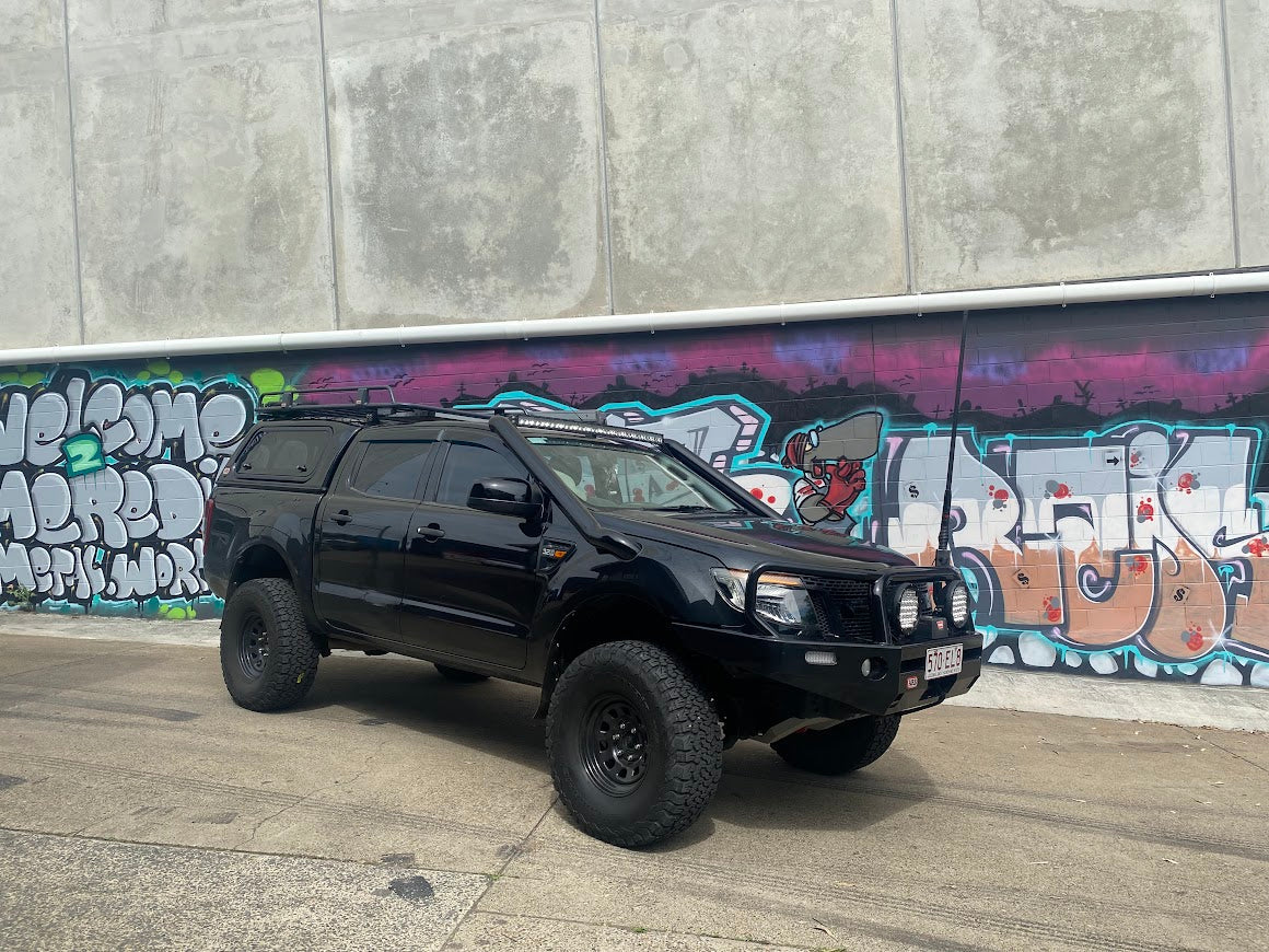 Ford Ranger (2011-2021) TWIN PX MK1/MK2/Wildtrak 4" Stainless Steel Snorkel Kit - Meredith Metalworks - Image 2
