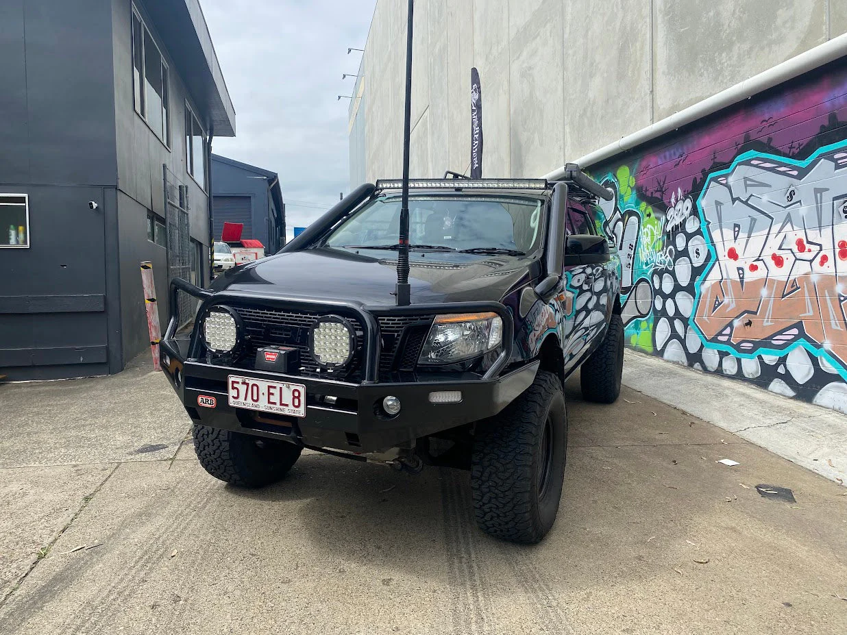 Ford Ranger (2011-2021) TWIN PX MK1/MK2/Wildtrak 4" Stainless Steel Snorkel Kit - Meredith Metalworks - Image 4