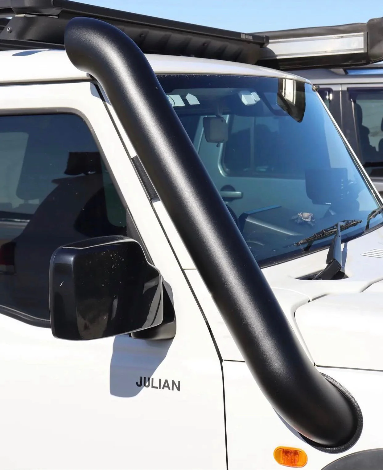Suzuki Jimny (2018-2025) TWIN 4" Stainless Steel Snorkel Kit - Meredith Metalworks - Image 3