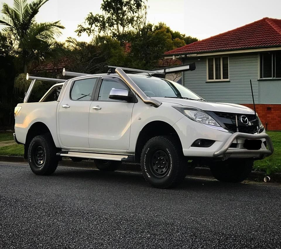 Mazda Bt-50 (2011-2020) TWIN UP/UR BT50 (2011-2020) 4" Stainless Steel Snorkel Kit - Meredith Metalworks - Image 2