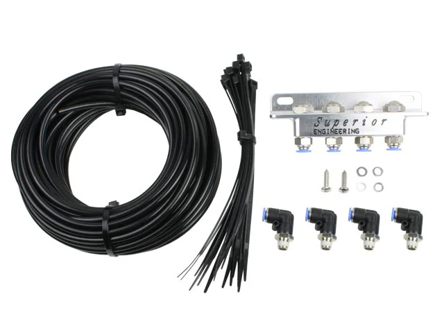 Universal Accessories (01/1950-current) Superior Engineering Superior Diff Breather Kit All Models 4 Port (Kit) - SUP-BREATH-KIT-4