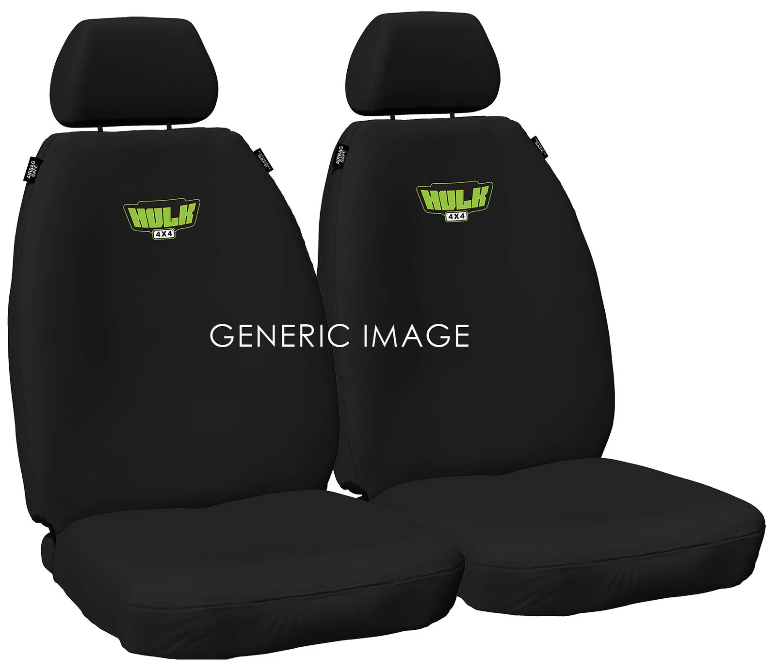 Volkswagen Amarok (2010-2022) VW Amarok - Front Seat Covers (Black)