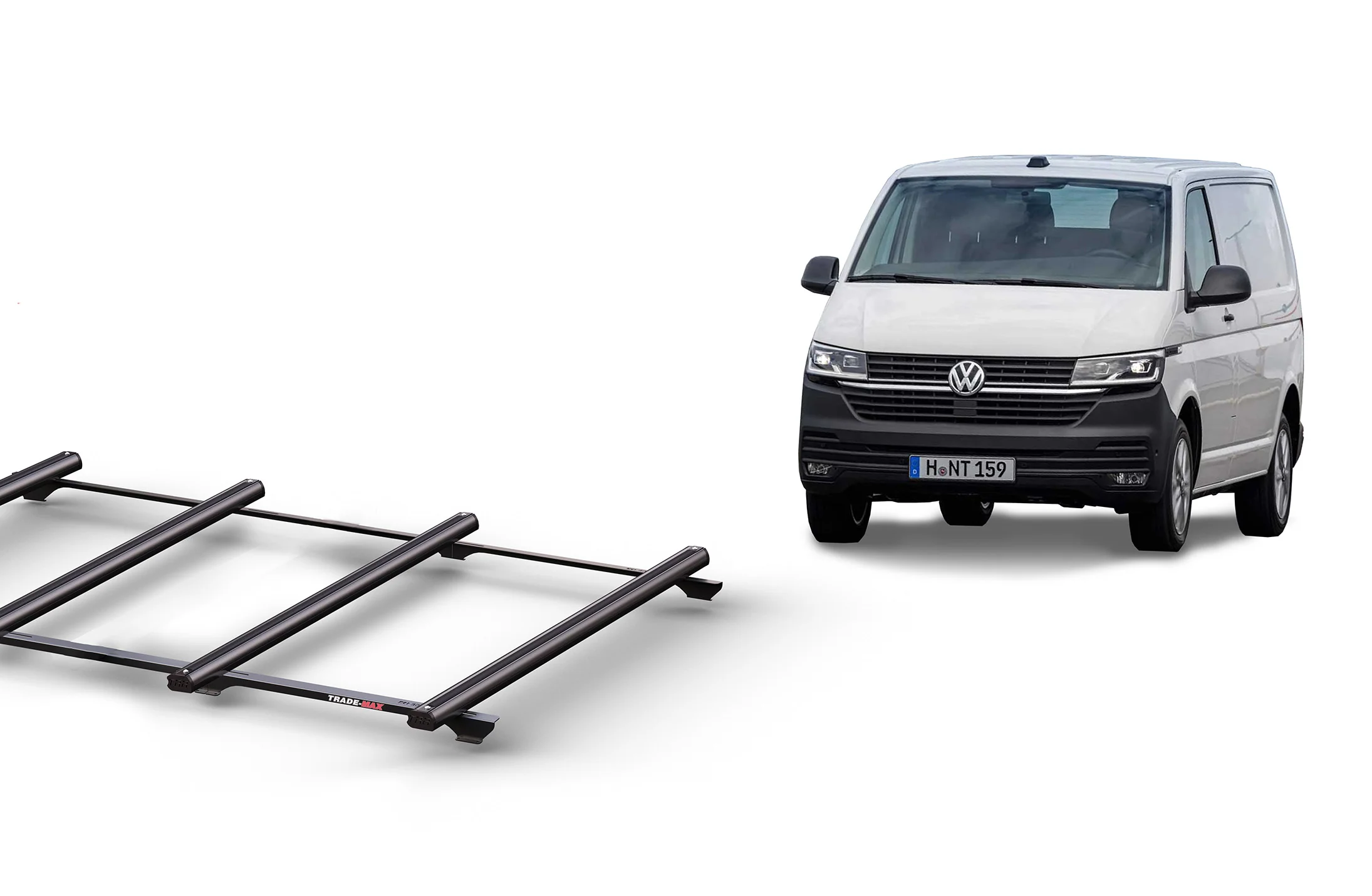 Volkswagen Multivan SWB (08/04 – Current) Trademax Crossbars x 4 Wedgetail