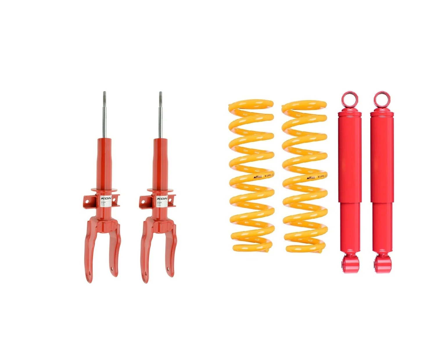 VW Amarok (2011-2022) 4 Cylinder 30mm suspension front lift kit + rear shocks - Koni Heavy Track - Image 2