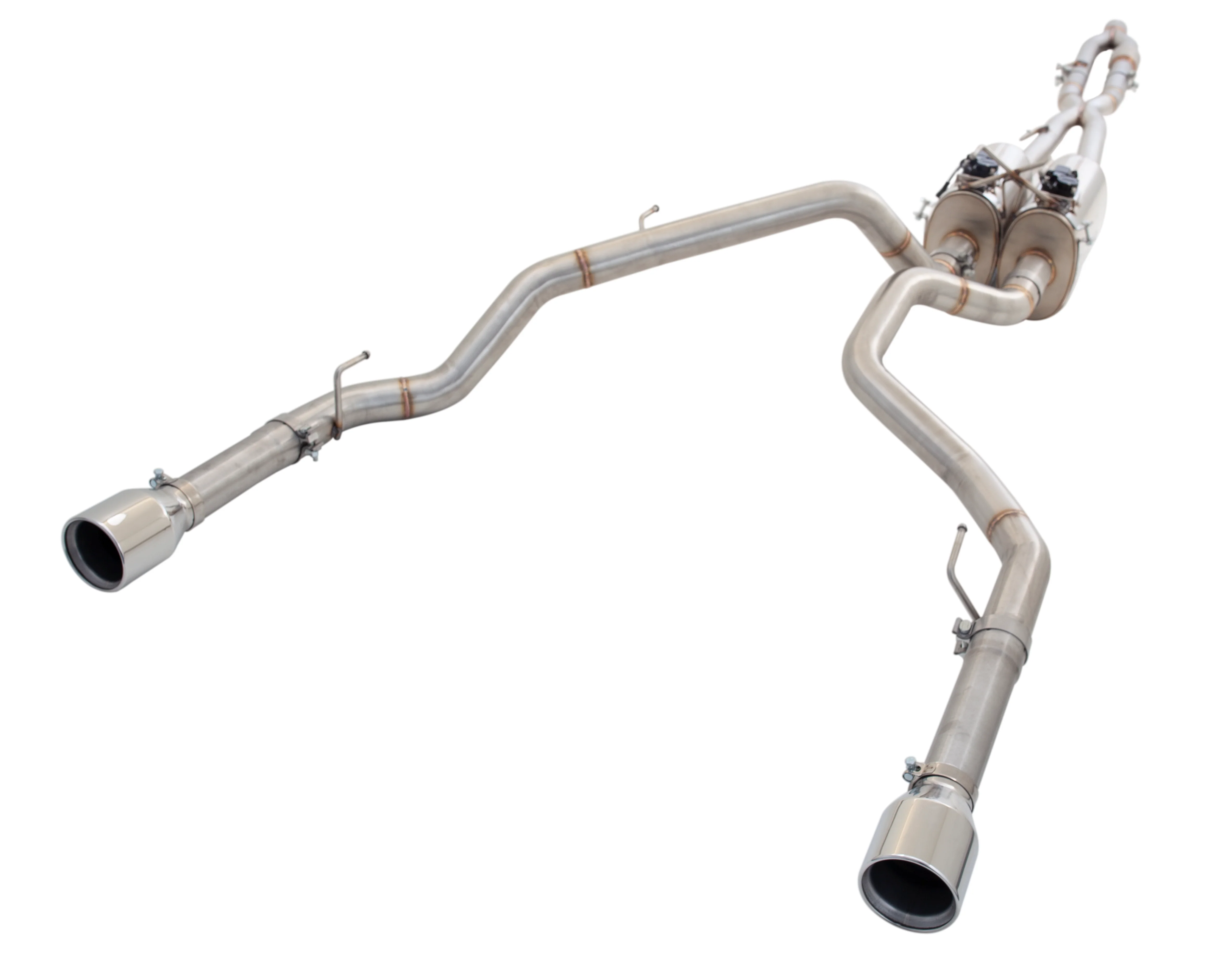 DODGE RAM 1500 5.7L HEMI (2016-2019) dual exhaust and slip joints twin 3" Stainless Steel Cat back system - XForce - Image 4